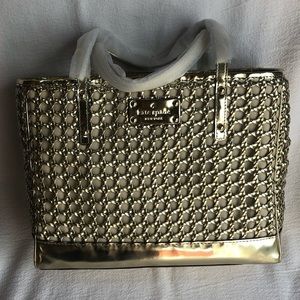 Kate Spade Quinn Liberty Island Gold Lattice